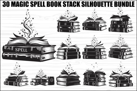 Magic Spell Book SVG Bundle: Enchanting Graphics for Brand Storytelling