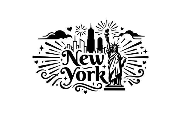 New York Statue Liberty Vector Art for Branding Graphics and Illustrations