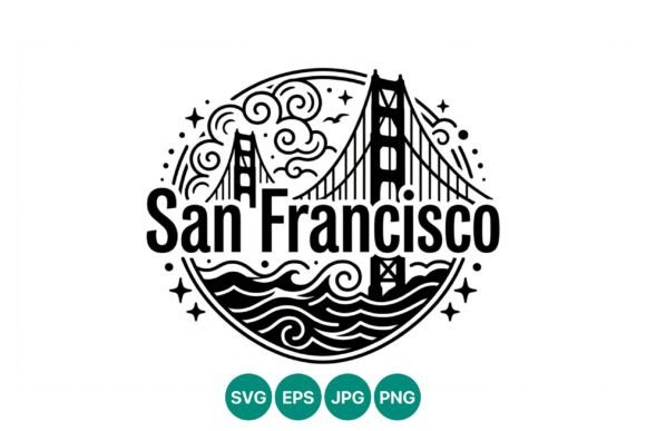 San Francisco Bridge Vector Art Design Review