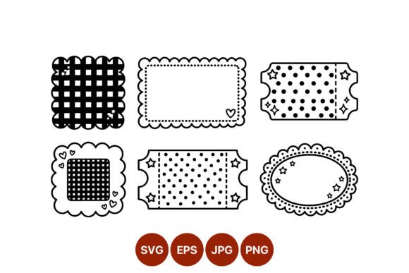 Scalloped Dotted Graphics: Fresh Illustrations for Branding and Visual Content
