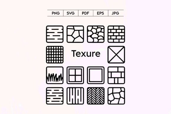 Seamless Texture Icon Set: Graphics & Illustrations for Handmade Crafters