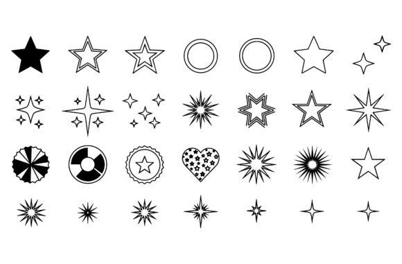 Star Shape SVG Bundle Collection: Graphics & Illustrations for Dynamic Design Projects